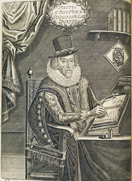 Francis Bacon - 1641 edition, frontispiece portrait