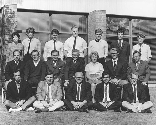 Photograph of the members of the new Institute of Theoretical Astronomy in 1967
