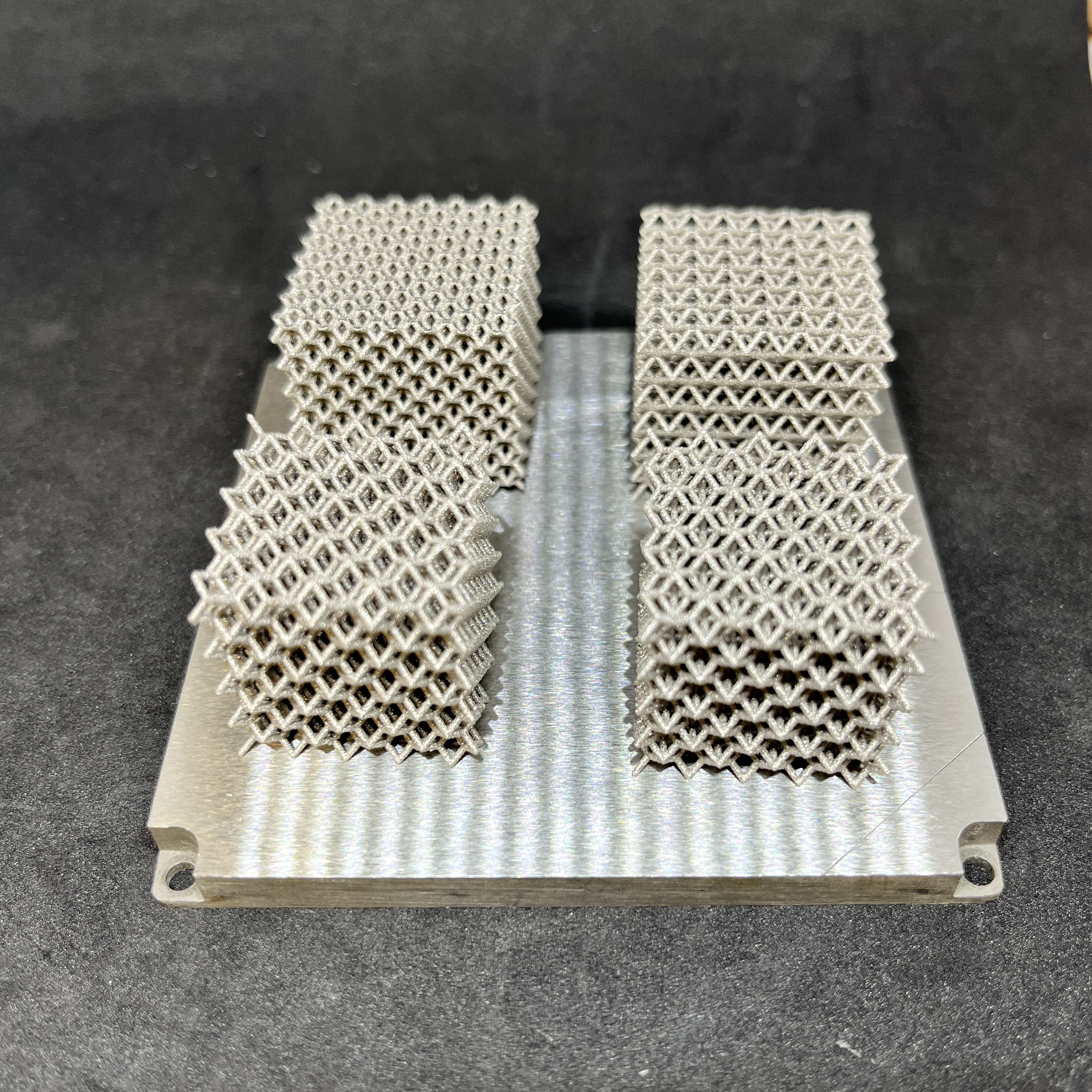 Example of stainless steel 316L lattice structures 