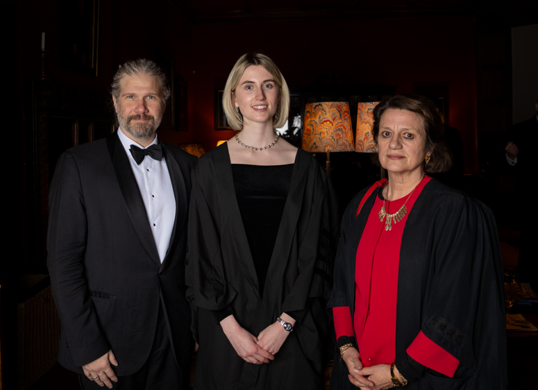 Yasmin Homer with Prof Mete Atature and Dr Sylvana Tomaselli